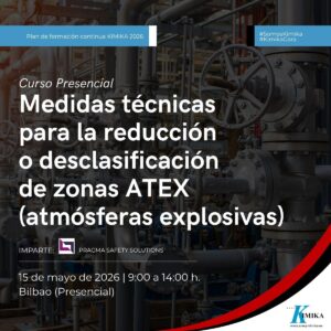 curso ATEX Bilbao seguridad industrial atmósferas explosivas