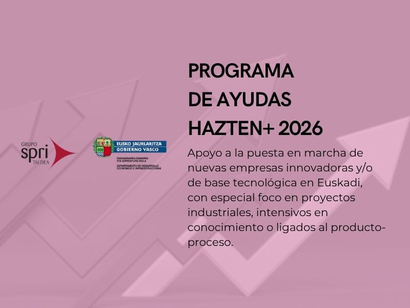 Programa HAZTEN+ 2026 ayudas nuevas empresas Euskadi