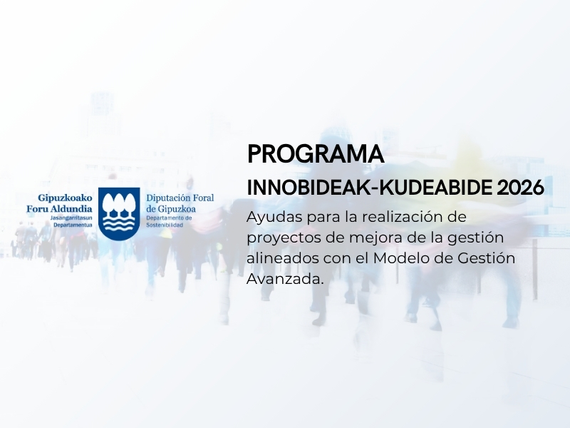 Innobideak Kudeabide 2026 gestión avanzada empresas Gipuzkoa