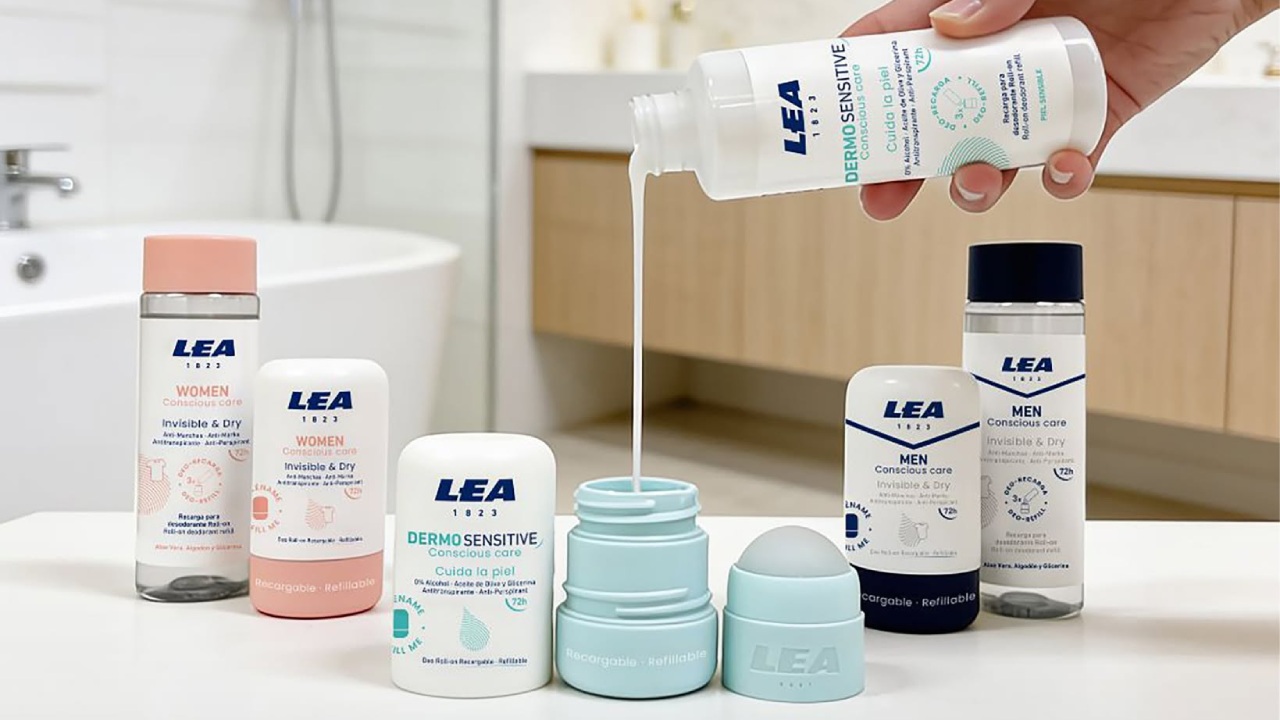 Gama LEA Conscious Care de desodorantes roll-on recargables de Lascaray